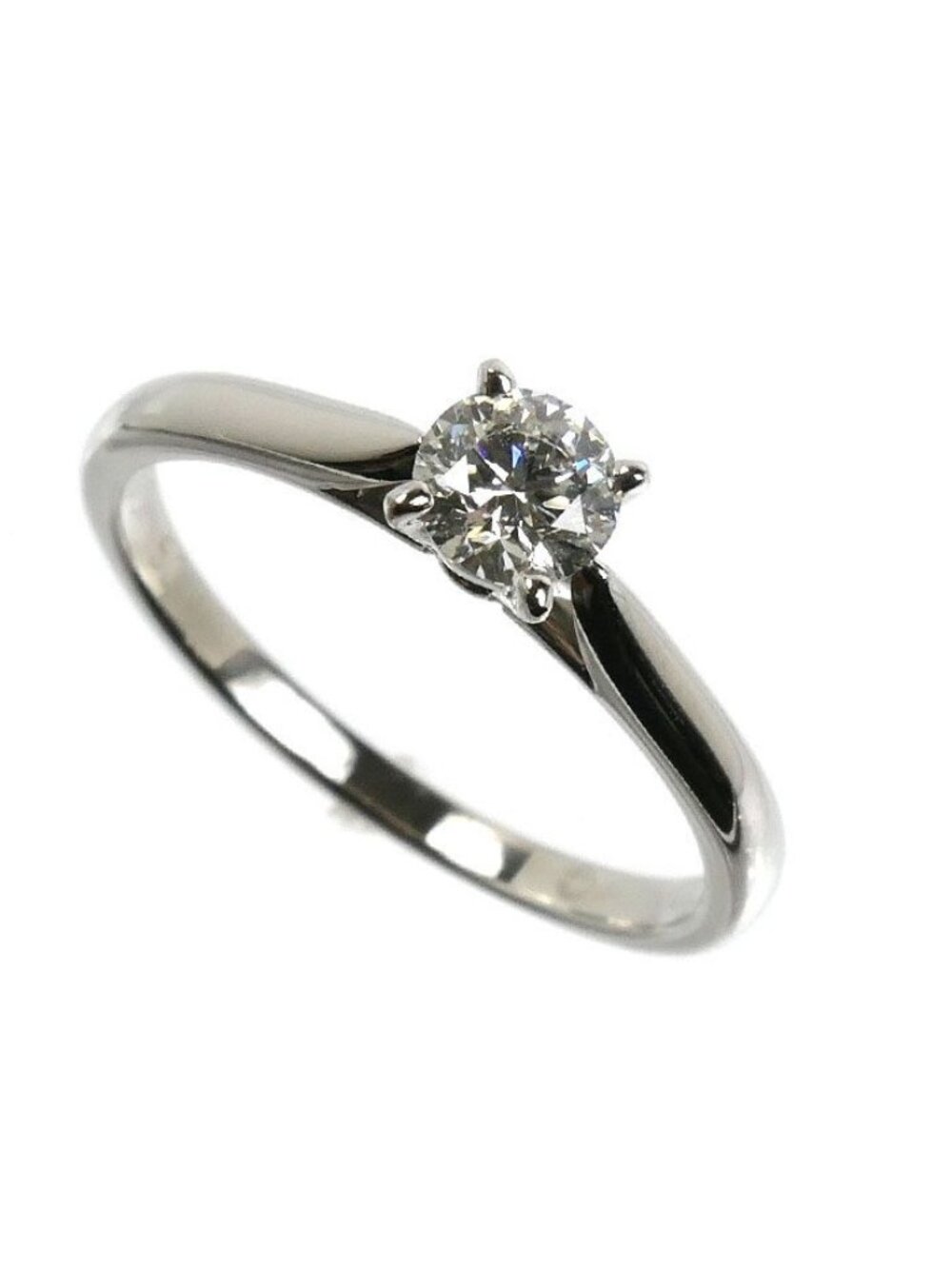 Cartier Platinum Solitaire Wedding Ring Diamond
